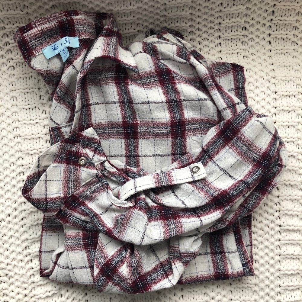 She+sky flannel shirt